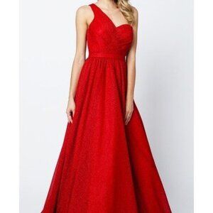 One Shoulder A-Line Shape Long Prom Dress JT205